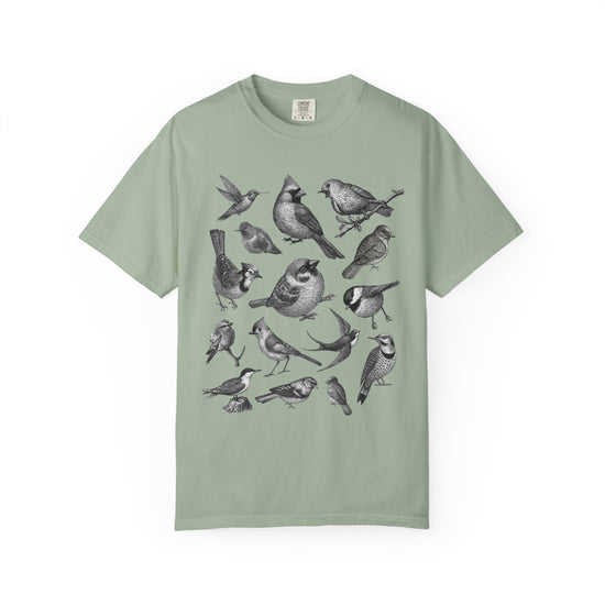 "Bird Collage" Bird Lover Tee