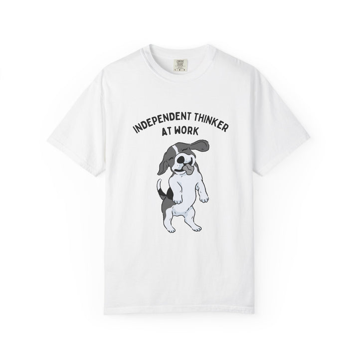 "Independent Thinker At Work"  Beagle Dog Tee