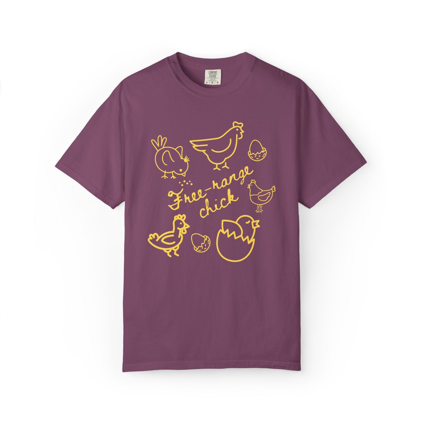 "Free Range Chick" Chicken Scribble Tee