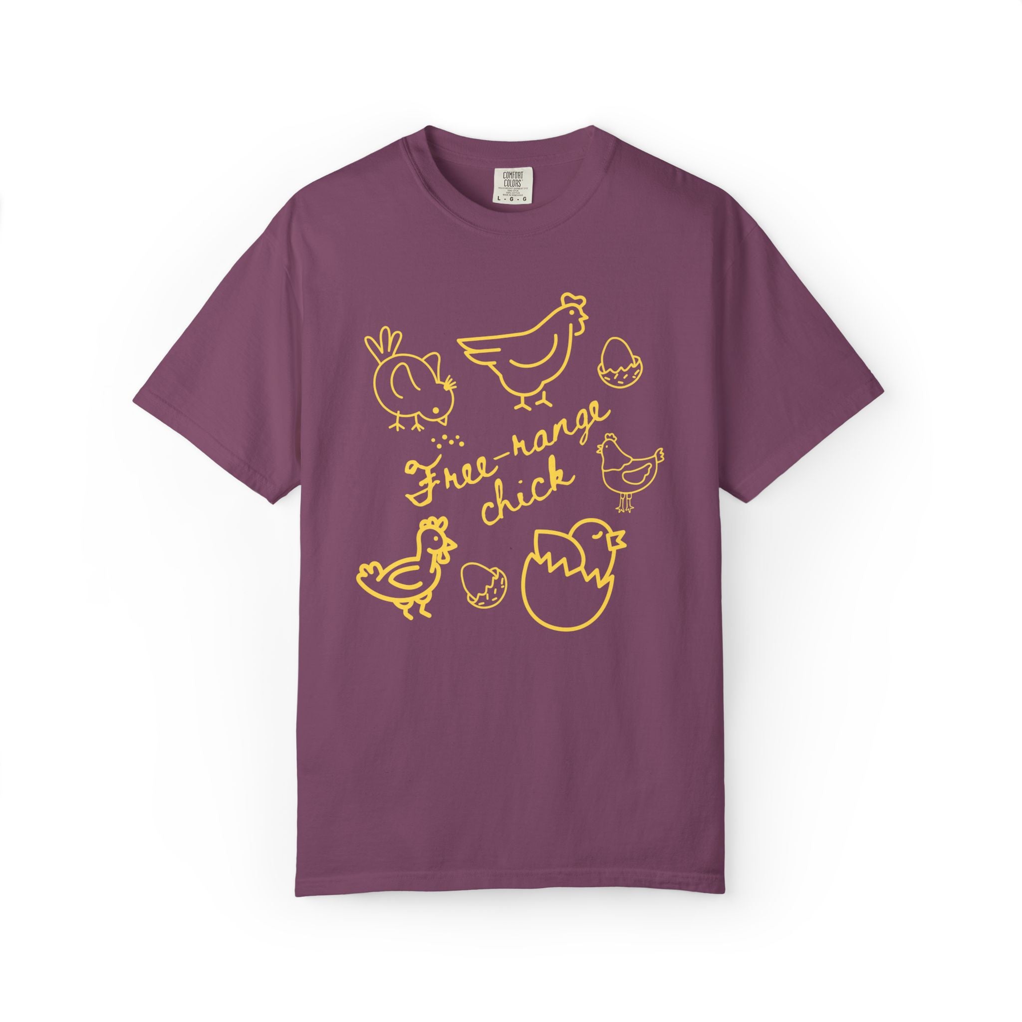"Free Range Chick" Chicken Scribble Tee