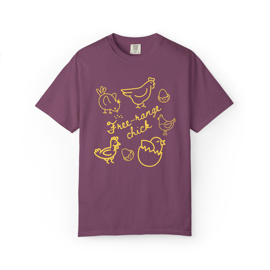 "Free Range Chick" Chicken Scribble Tee