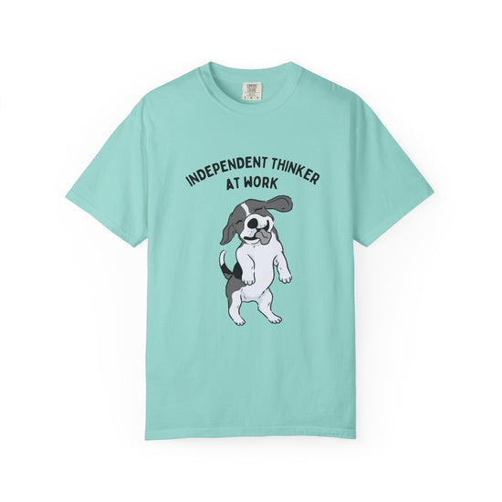 "Independent Thinker At Work"  Beagle Dog Tee