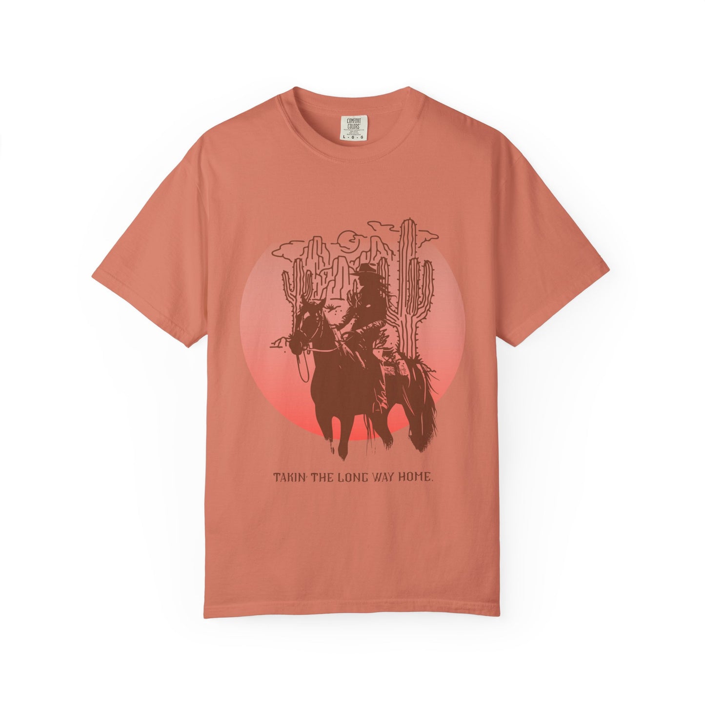 Takin' The Long Way Home" Vintage Cowgirl Tee