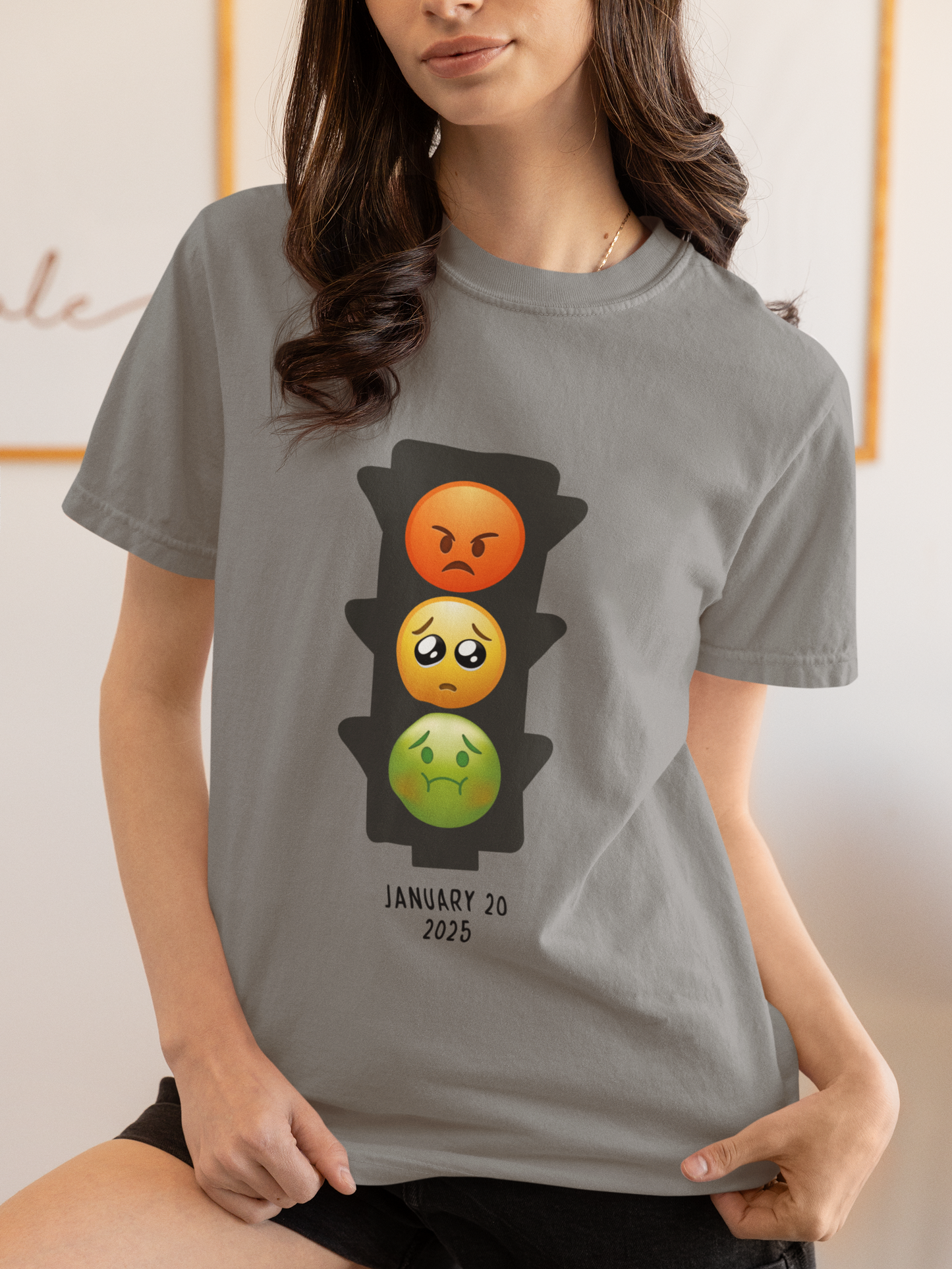 "Emoji Stop Light" Subtle Anti-Trump Graphic Tee