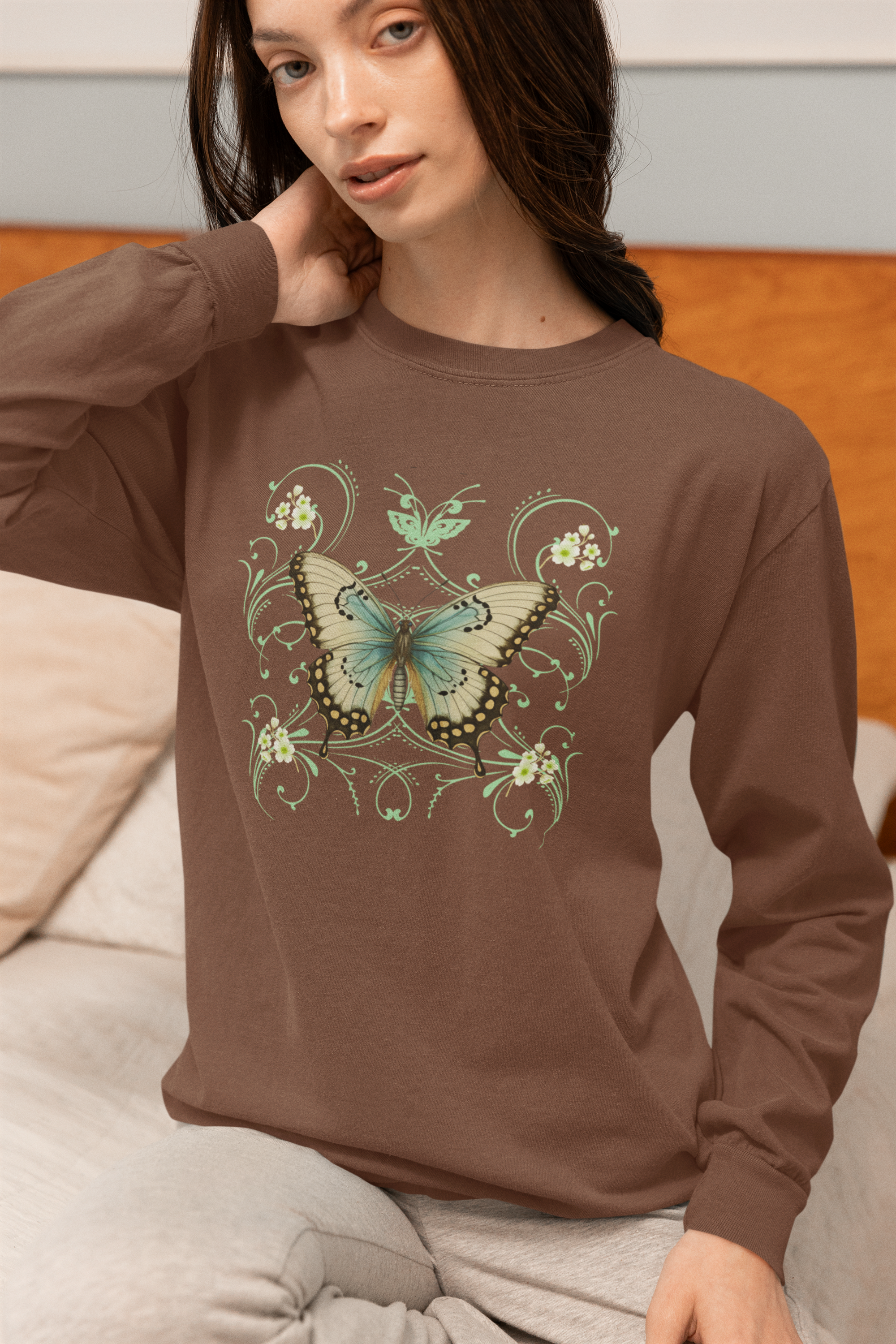 "Retro Butterfly" 90's Style Tee